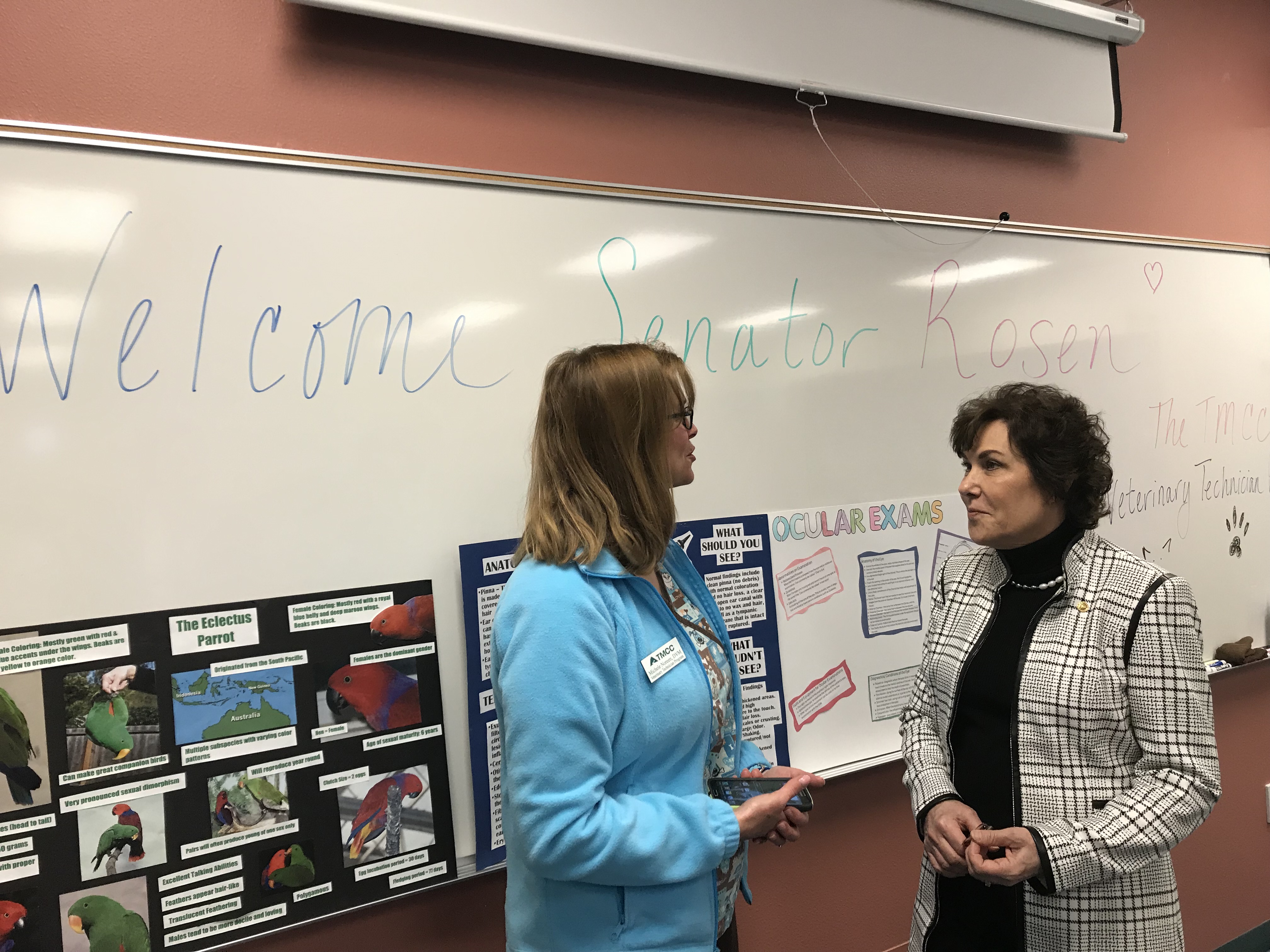 Senator Jacky Rosen joined faculty and staff of the Truckee Meadows Community College (TMCC) for a nursing workforce shortage roundtable