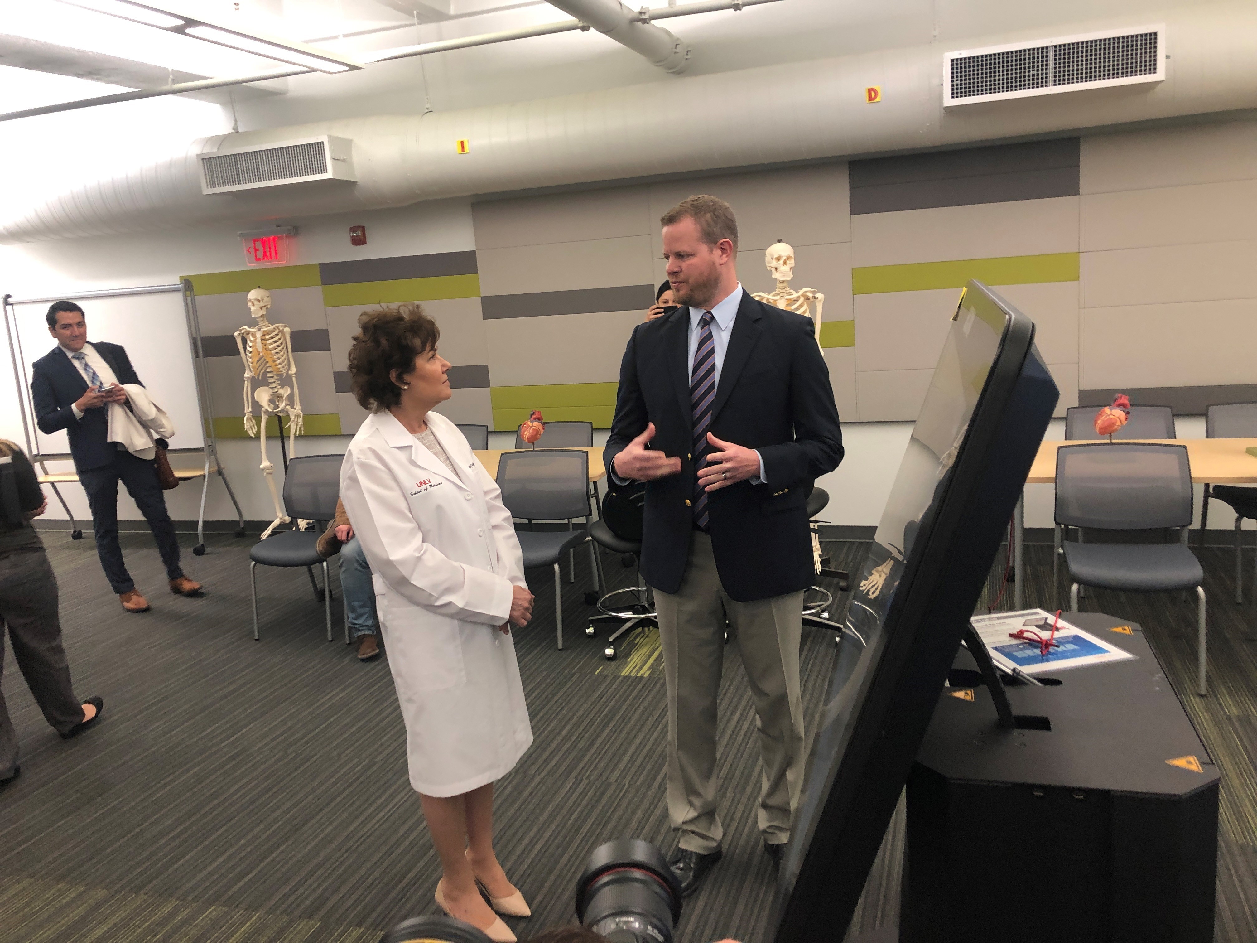 Senator Jacky Rosen joined the UNLV School of Medicine founding Dean, Barbara Atkinson, M.D, for a tour of the University of Las Vegas School of Medicine.