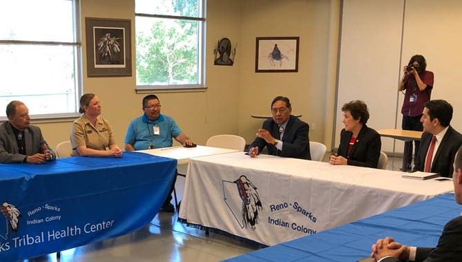 Senator Jacky Rosen (D-NV) visited the Reno-Sparks Indian Colony’s Tribal Health Center and met with the staff to discuss the need to protect the constitutionality of the Affordable Care Act (ACA) in court