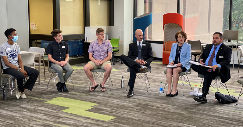 U.S. Senator Jacky Rosen (D-NV), a member of the Senate Committee on Health, Education, Labor, & Pensions, met with student veterans from the University of Nevada, Reno and Truckee Meadows Community College to hear first-hand the challenges they face related to school, COVID-19, and veterans’ educational benefits.