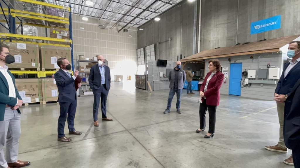 U.S. Senator Jacky Rosen (D-NV) visited SunRun in Henderson with the Director of the Governor’s Office of Energy, David Bobzien, to discuss the effects that Section 201 tariffs are having on the solar industry and the growing support for her new bipartisan bill to support Nevada solar jobs.