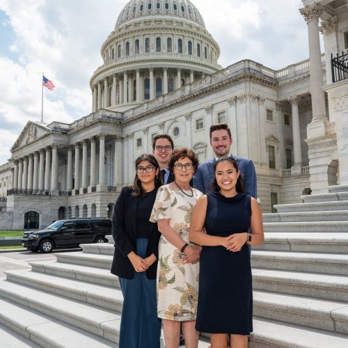 Interns and Senator (Official U.S. Senate photo by Dan Rios)